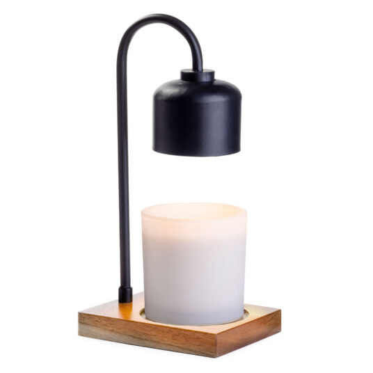 Black & Wood Arched Lamp - by Stevie Buoy