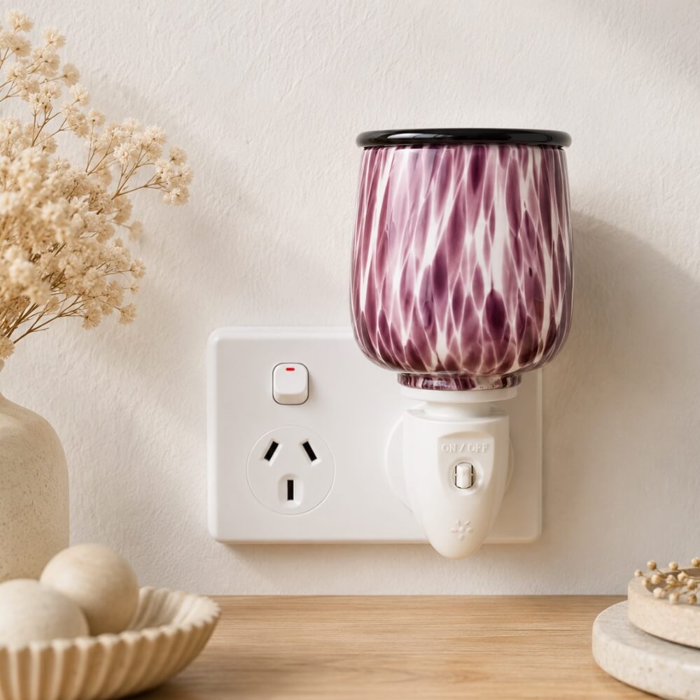 Blush Glass Plug-in Wax Warmer - by Stevie Buoy