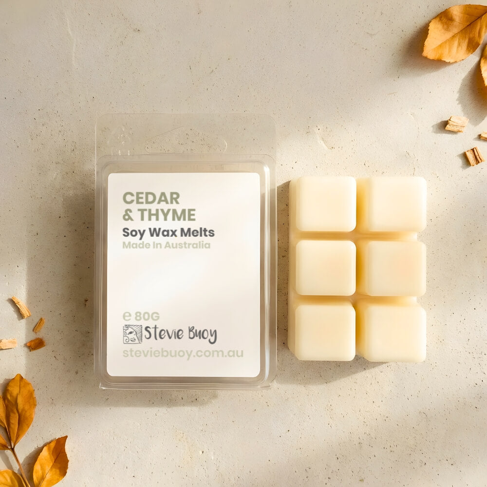 Cedar & Thyme Clamshell Wax Melts - by Stevie Buoy
