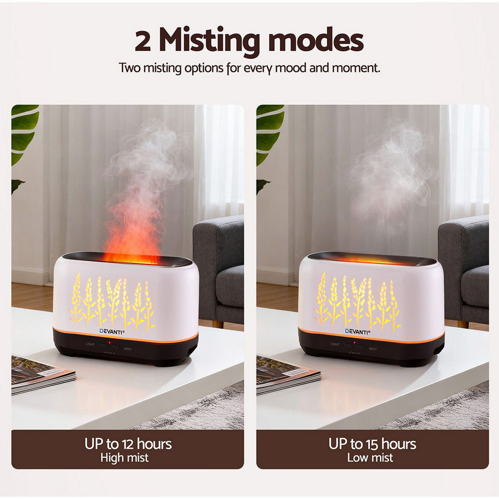 Devanti Aroma Diffuser Aromatherapy Flame 200ml - by Stevie Buoy