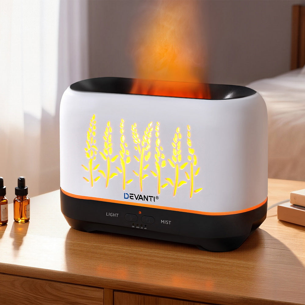 Devanti Aroma Diffuser Aromatherapy Flame 200ml - by Stevie Buoy