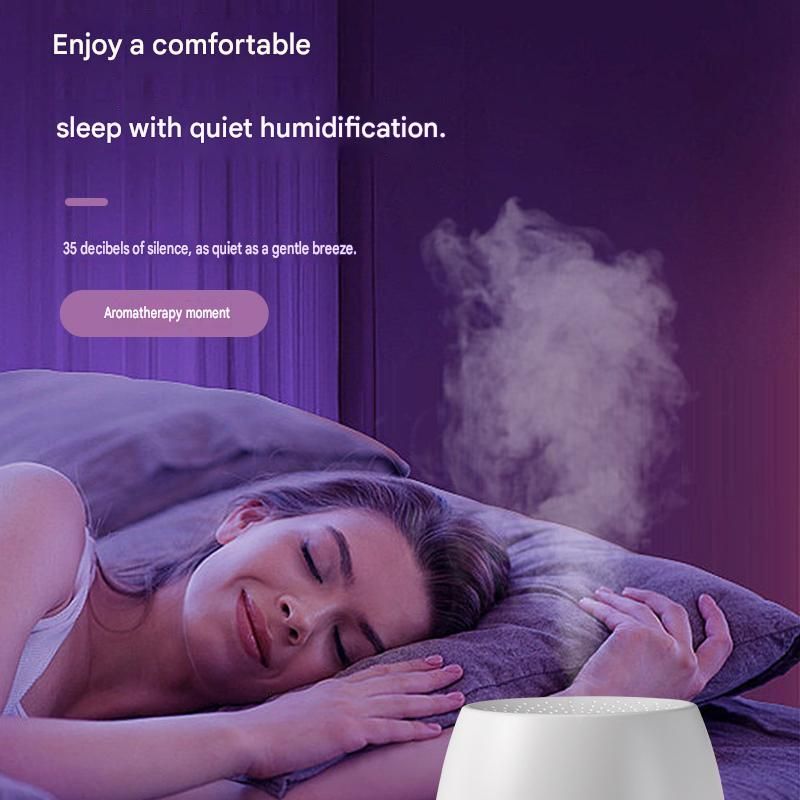 White Bud-shaped Aroma Diffuser 150ml Ultrasonic Aroma Diffuser Humidifier with Night Light – Essential Oil Fragrance