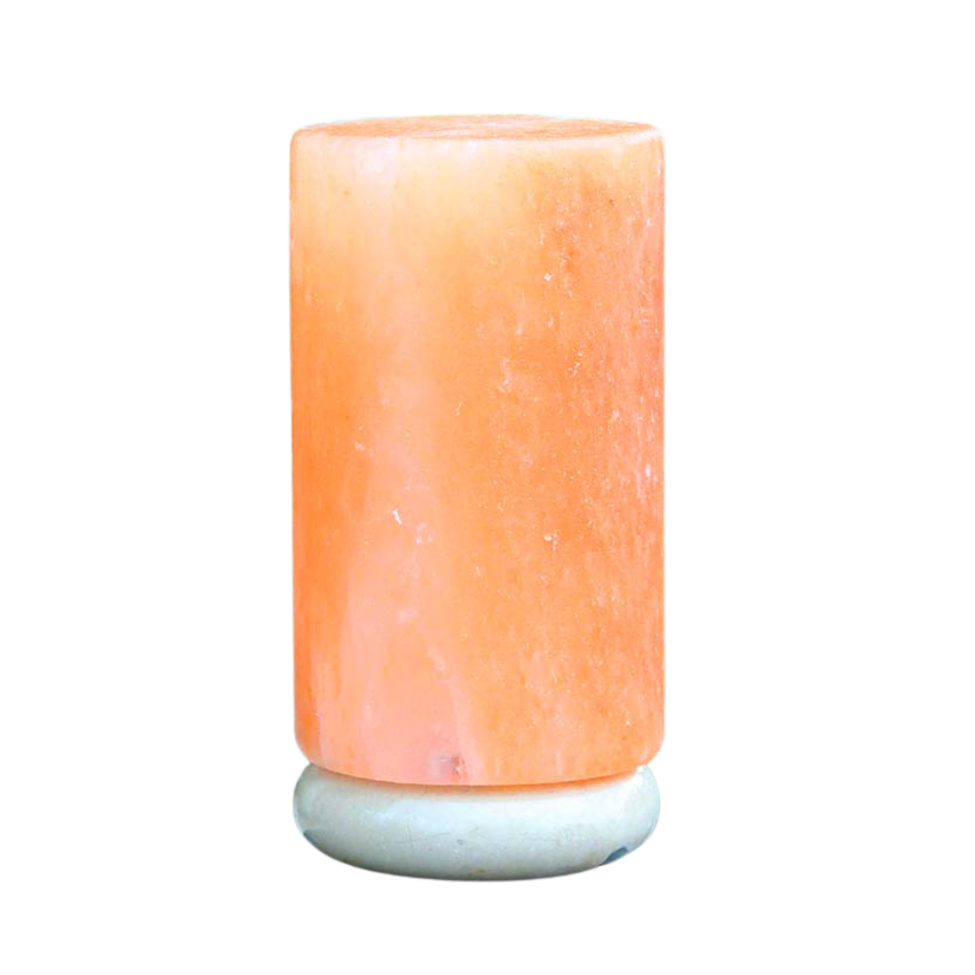 12v 12w Cylinder Himalayan Pink Salt Lamp Carved Rock Crystal Light Bulb On/off - by Stevie Buoy