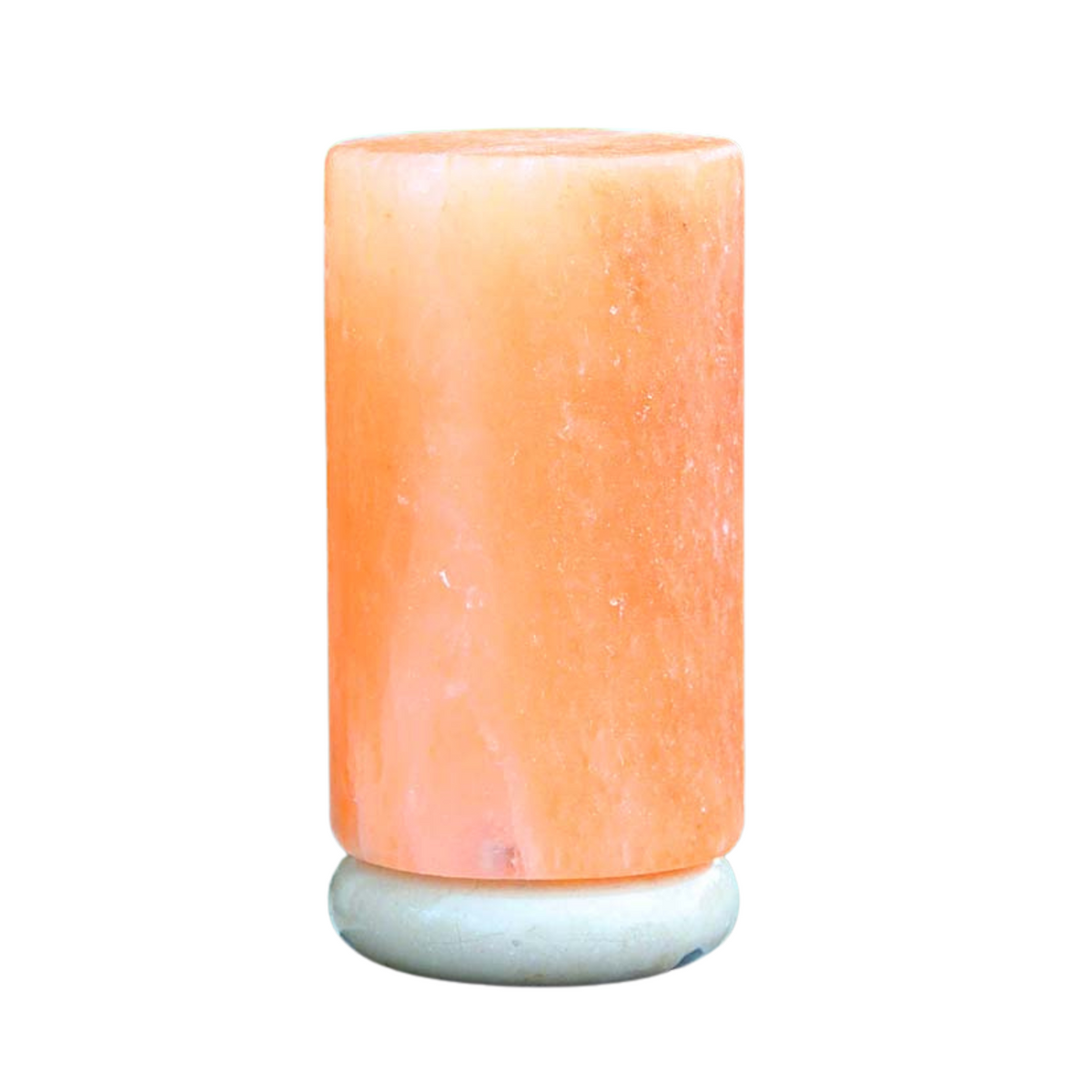 12v 12w Cylinder Himalayan Pink Salt Lamp Carved Rock Crystal Light Bulb On/off - by Stevie Buoy