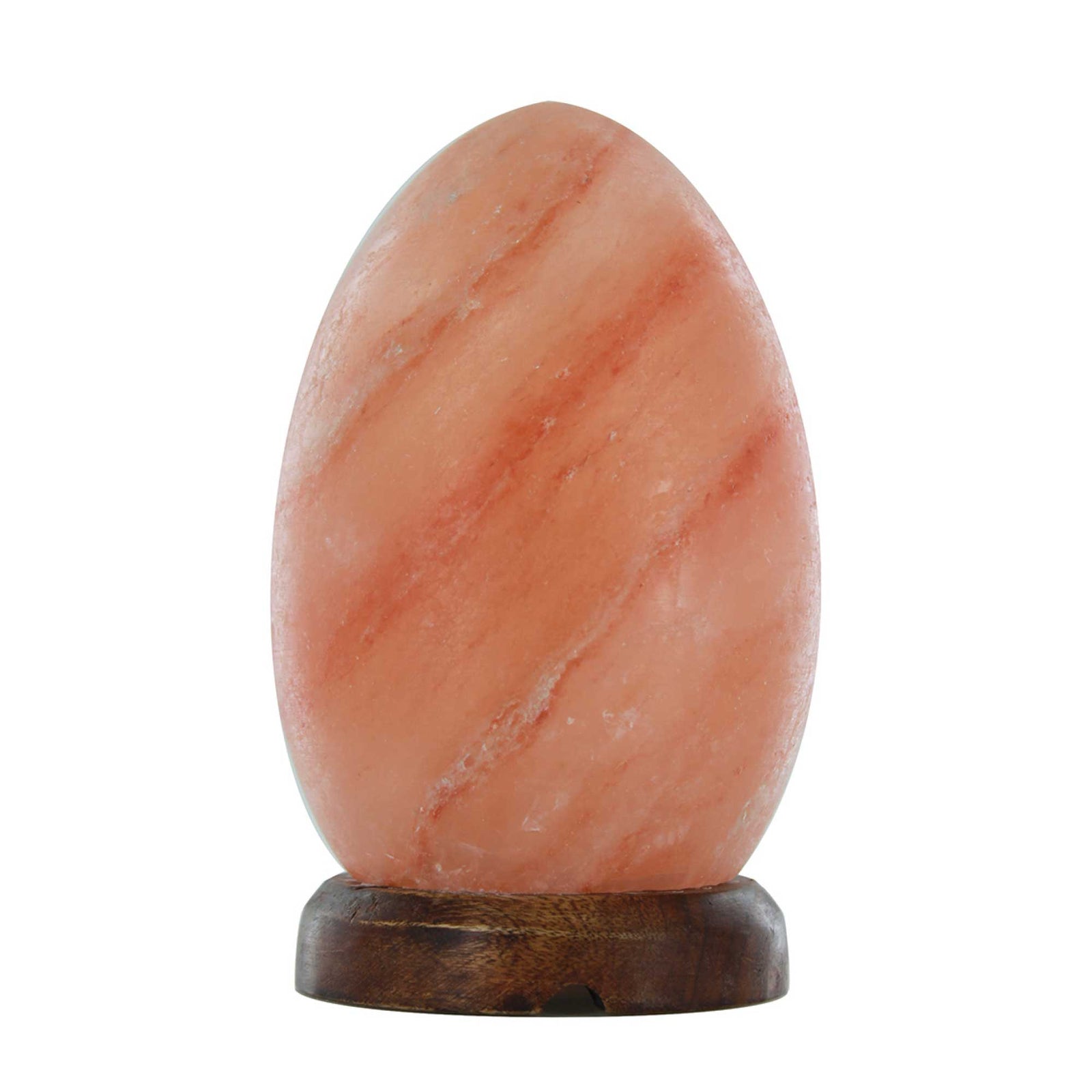 12v 12w Egg Himalayan Pink Salt Lamp Carved Rock Crystal Light Bulb On/off Switch by Stevie Buoy