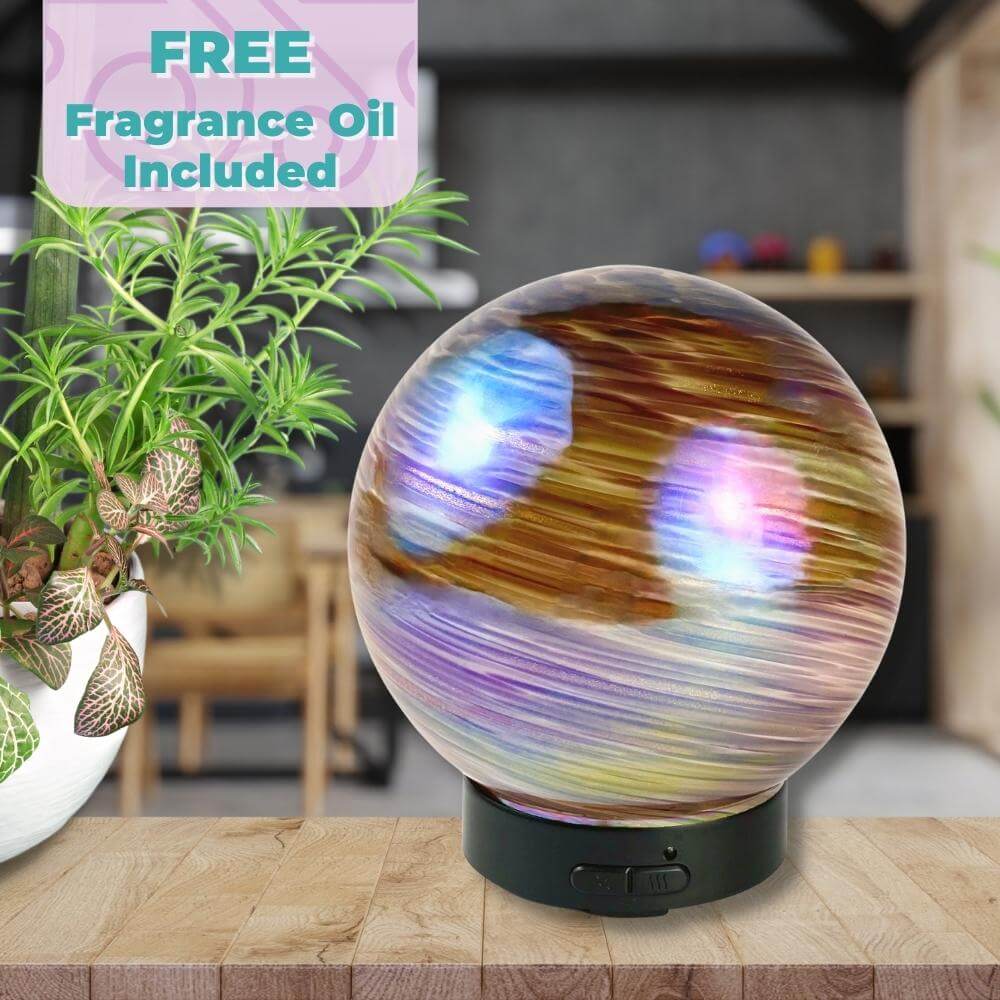 Galaxy Sphere Glass Ultrasonic Diffuser - Shop Now @ Stevie Buoy