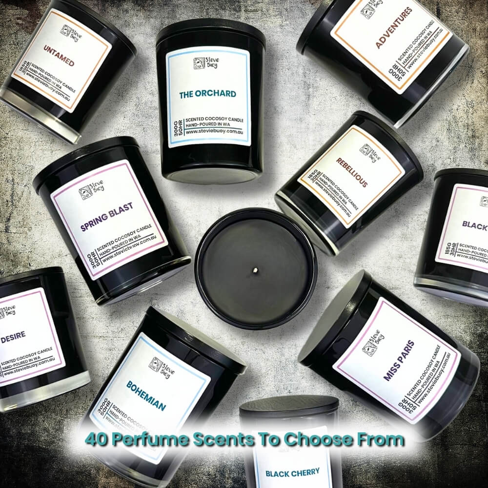 Perfume Scented CocoSoy Candles - Shop Now @ Stevie Buoy