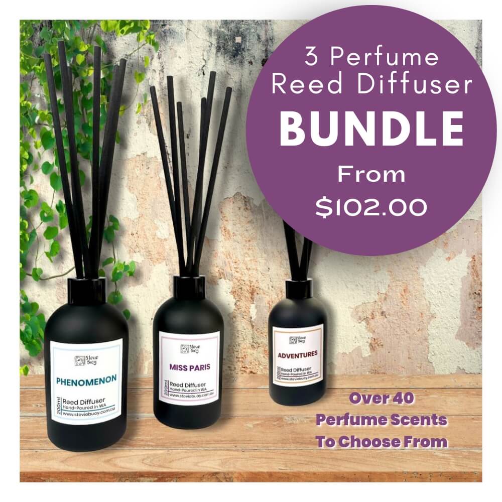 Perfume Reed Diffuser 3 Pack Bundle - Shop Now @ Stevie Buoy