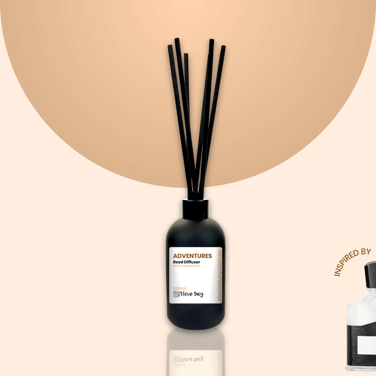 Adventures Perfume Scented Reed Diffuser - 200ml by Stevie Buoy