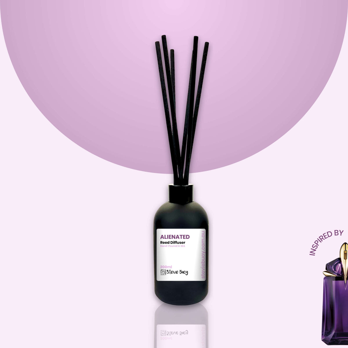 Alienated Perfume Scented Reed Diffuser - 200ml by Stevie Buoy