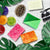 Assorted handmade soaps.