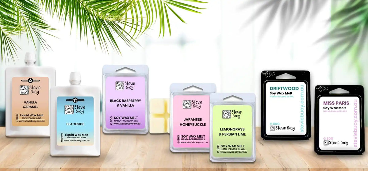 Assorted scented wax melts.