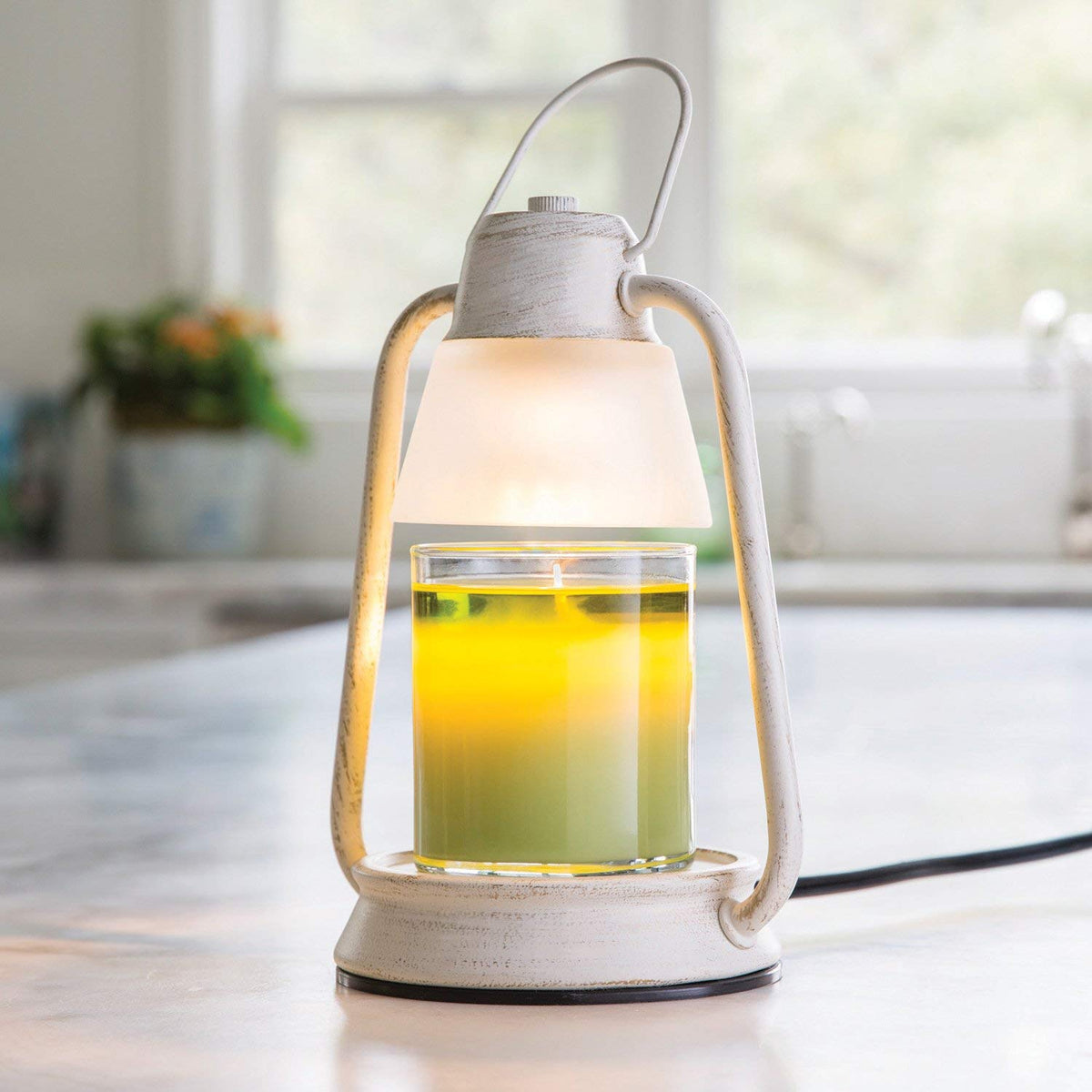 Beacon Candle Warmer Lantern Brushed Champagne - by Stevie Buoy