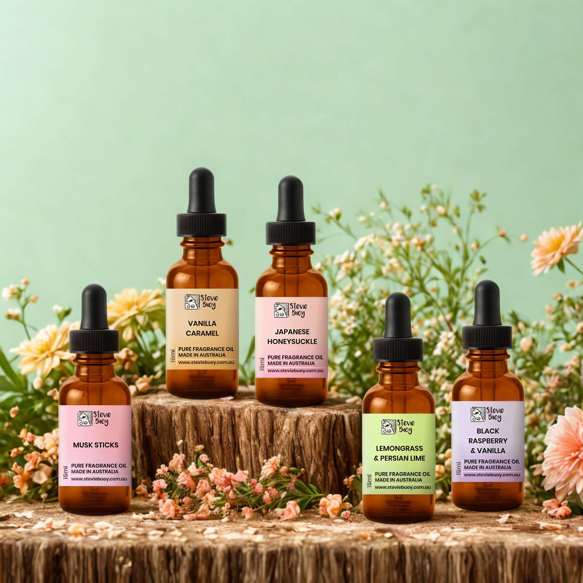 Bestseller Aroma Oil Set (5 × 15ml) - by Stevie Buoy