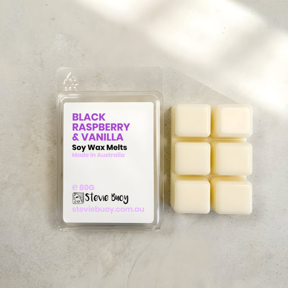 Black Raspberry & Vanilla Clamshell Wax Melts - by Stevie Buoy