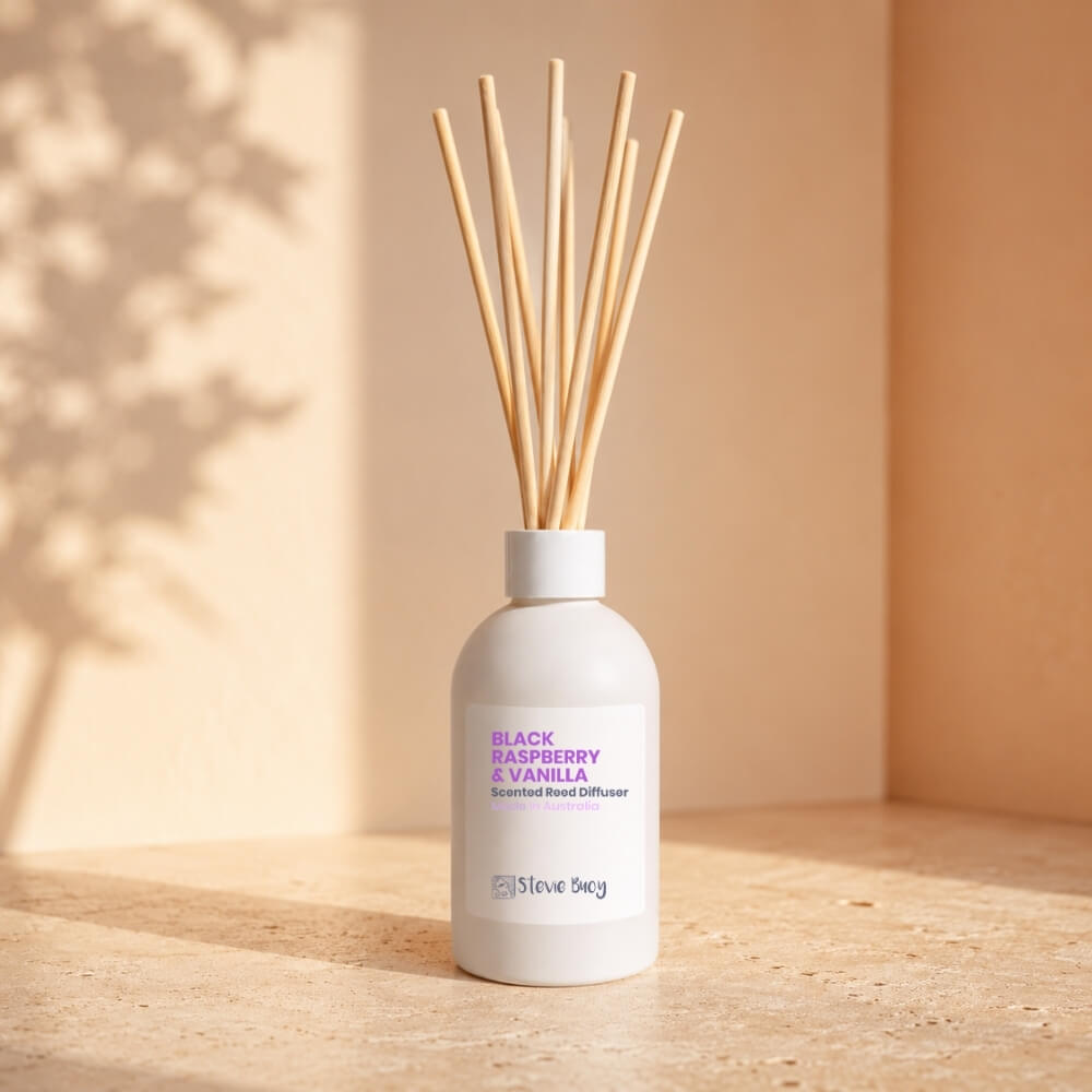 Black Raspberry &amp; Vanilla Reed Diffuser - 200ml by Stevie Buoy