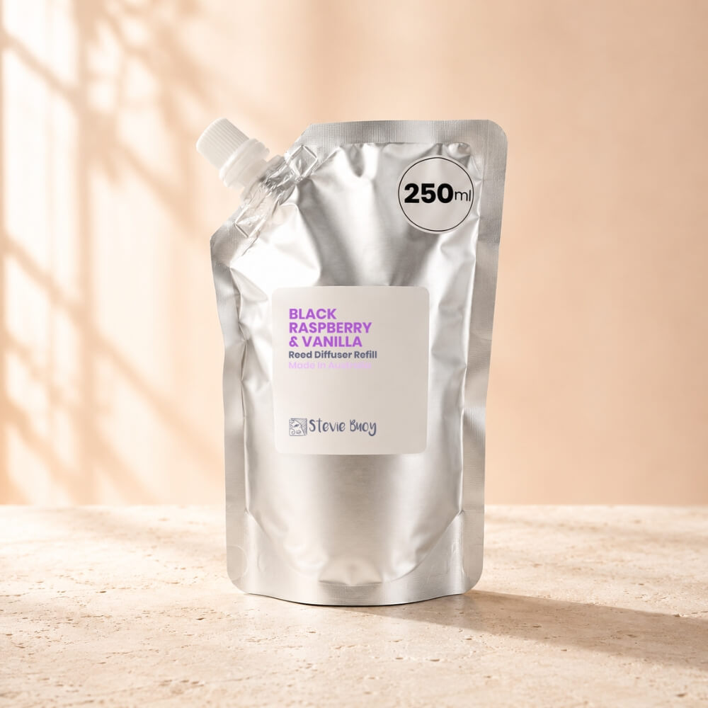 Black Raspberry &amp; Vanilla Reed Diffuser Refill - by Stevie Buoy