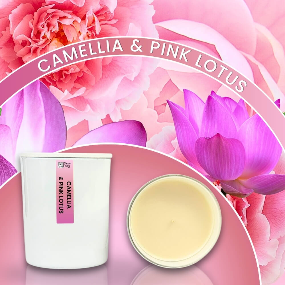 Camellia &amp; Pink Lotus Scented Cocosoy Candles - Large by Stevie Buoy