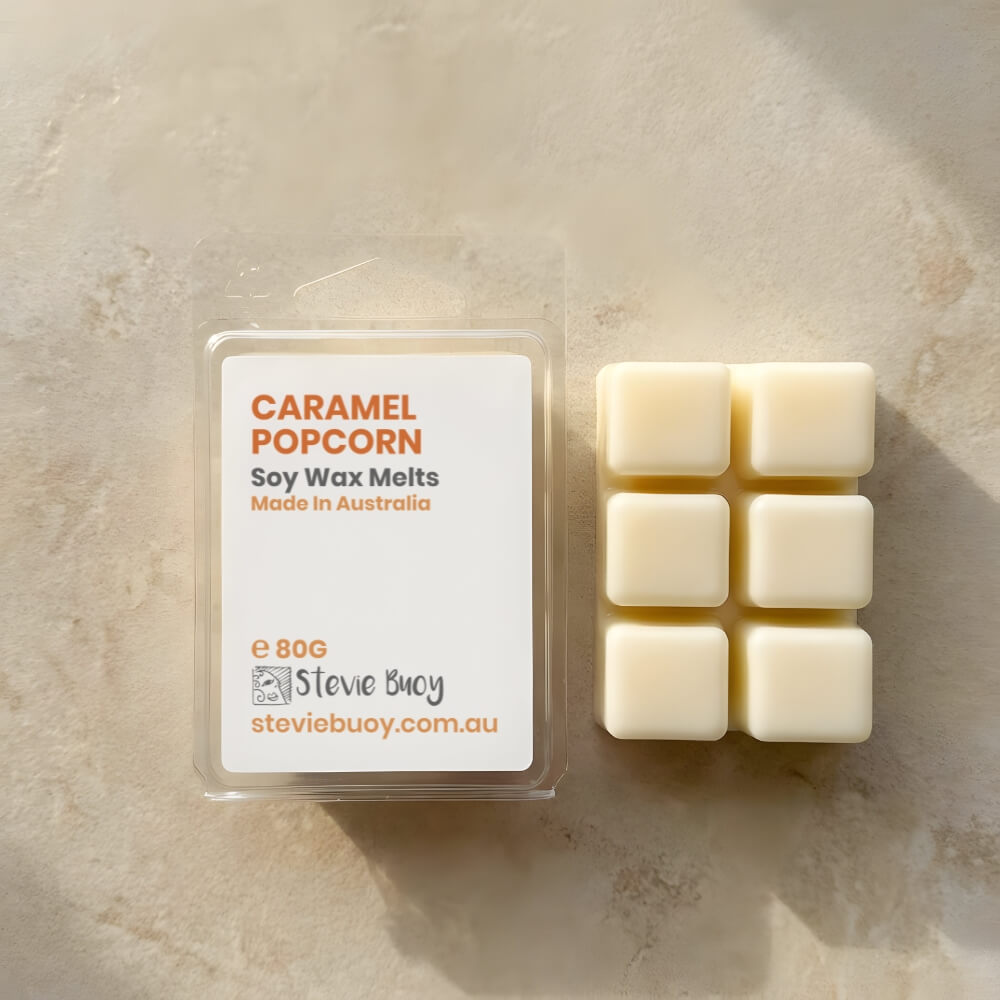 Caramel Popcorn Clamshell Wax Melts - by Stevie Buoy
