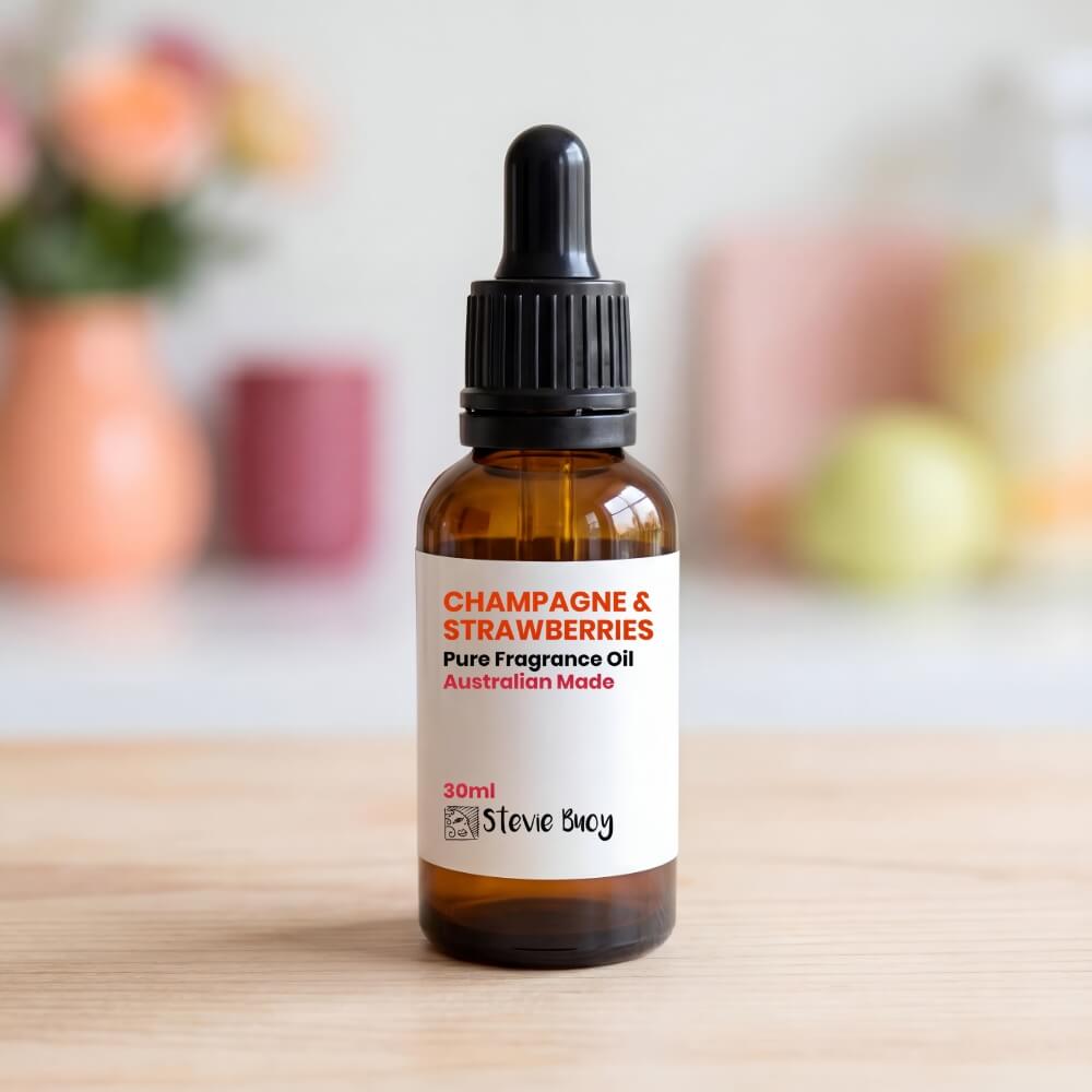 Champagne &amp; Strawberries Fragrance Oil for Aroma Diffusers - 30ml by Stevie Buoy