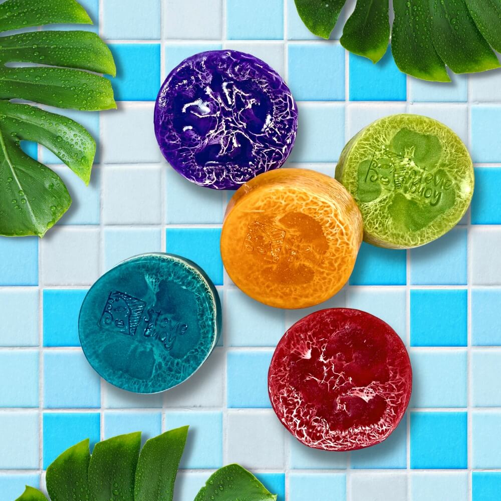 Champagne & Strawberries Loofah Soap Bar - by Stevie Buoy