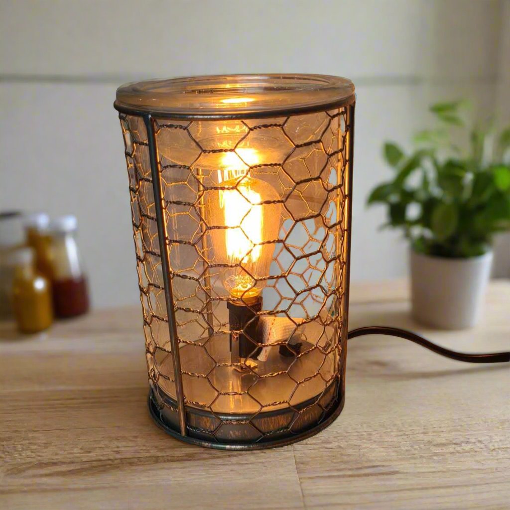 Chicken Wire Edison Bulb Illumination Warmer - by Stevie Buoy