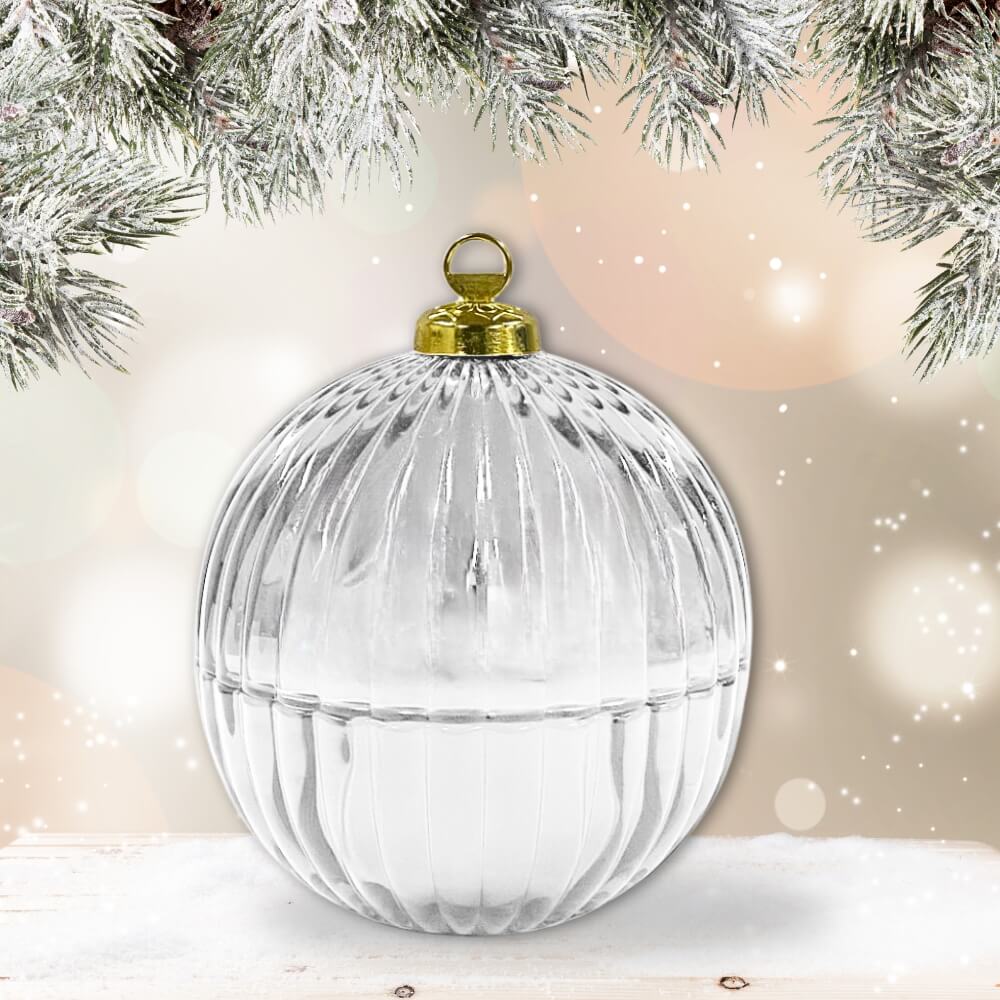 Christmas Cocosoy Candle - Silver Bauble - by Stevie Buoy