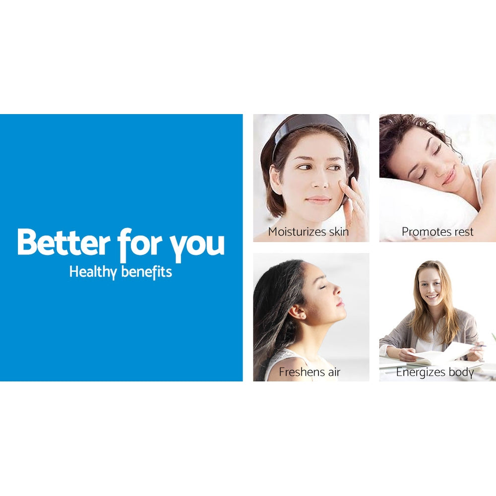 Devanti Aroma Diffuser Aromatherapy Dark Wood 400ml by Stevie Buoy