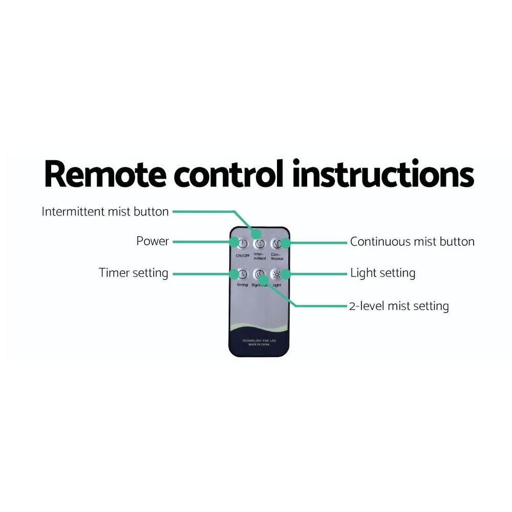 Devanti Aroma Diffuser Aromatherapy Dark Wood 400ml by Stevie Buoy