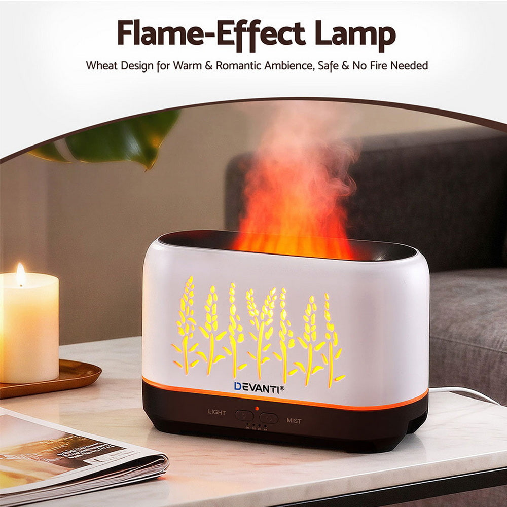 Devanti Aroma Diffuser Aromatherapy Flame 200ml - by Stevie Buoy
