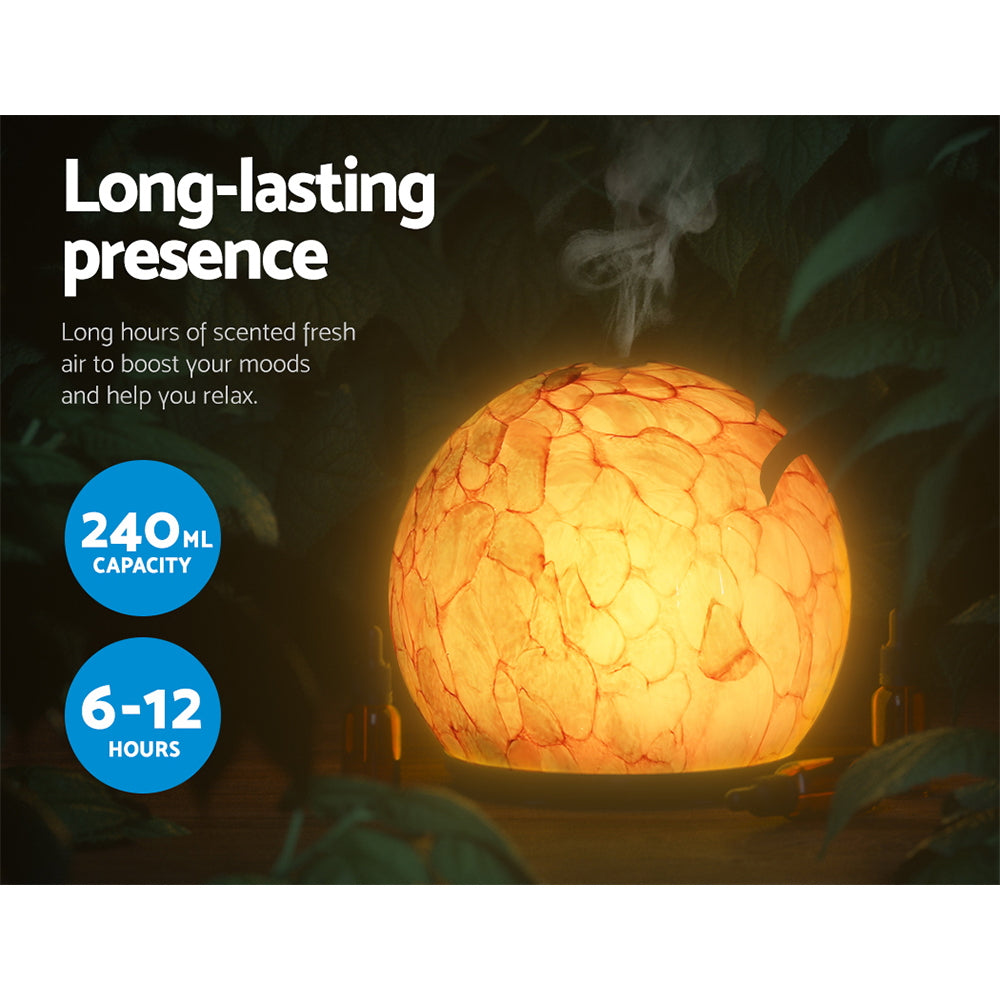 Devanti Aroma Diffuser Aromatherapy Glass 240ml - by Stevie Buoy