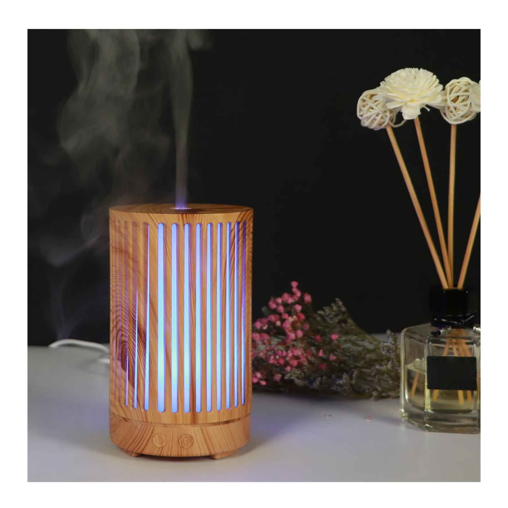 Essential Oil Aroma Diffuser - 200ml Remote Cylinder Aromatherapy Air Humidifier - by Stevie Buoy