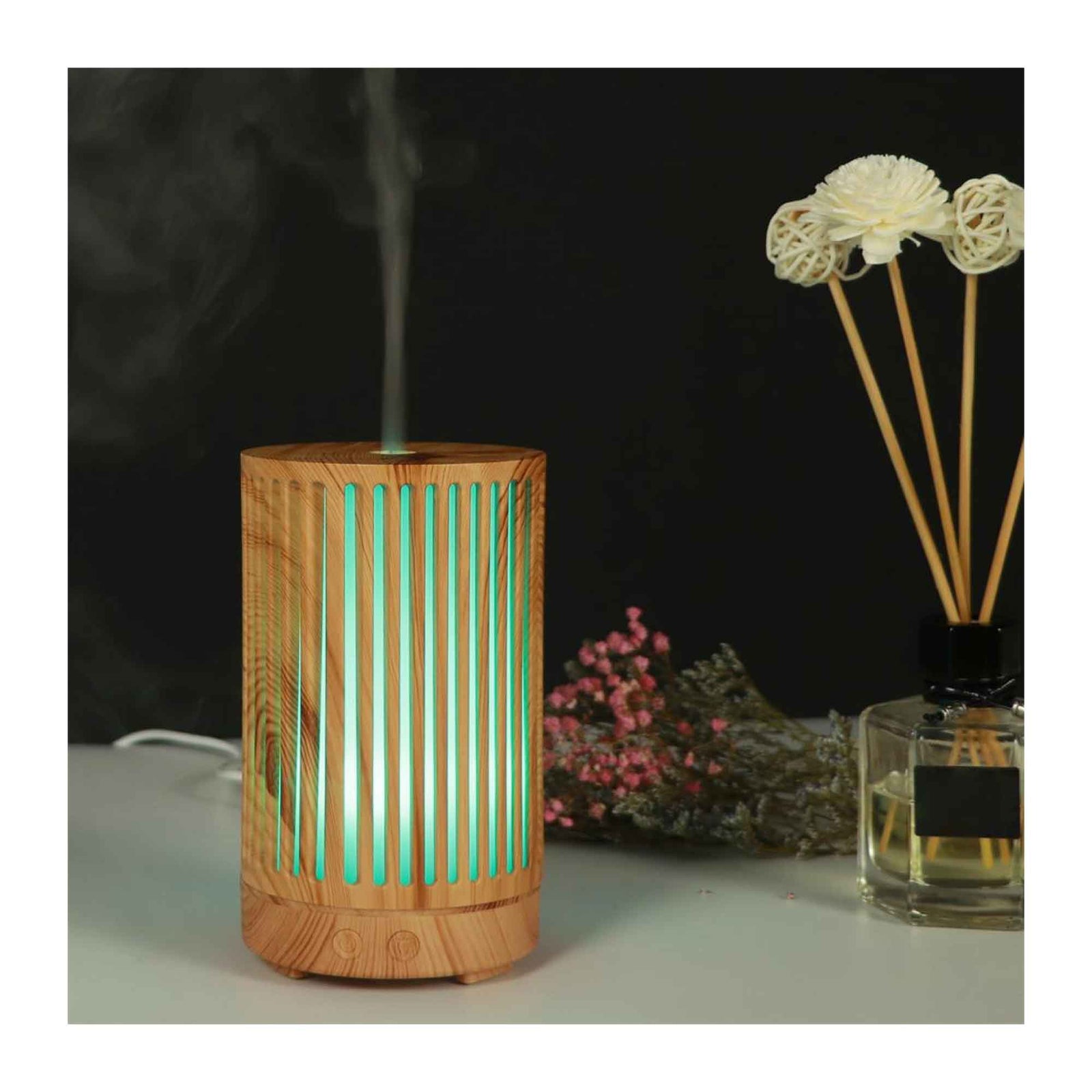 Essential Oil Aroma Diffuser - 200ml Remote Cylinder Aromatherapy Air Humidifier - by Stevie Buoy