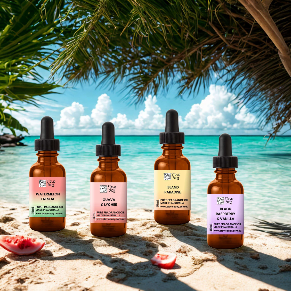 Fruity Aroma Oil Set (4 × 15ml) - by Stevie Buoy