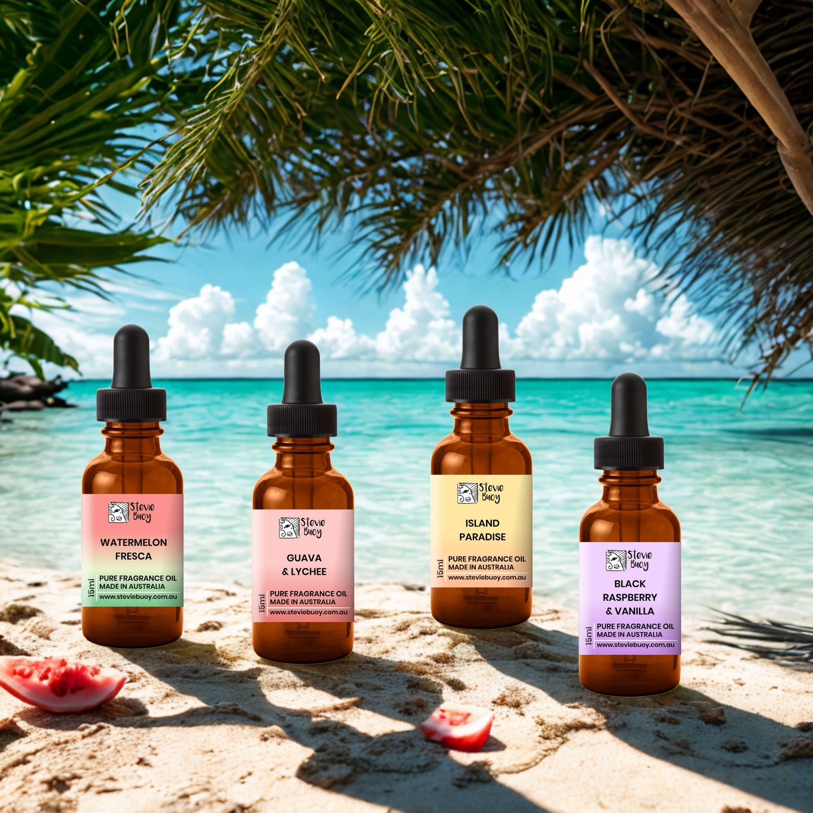 Fruity Aroma Oil Set (4 × 15ml) - by Stevie Buoy