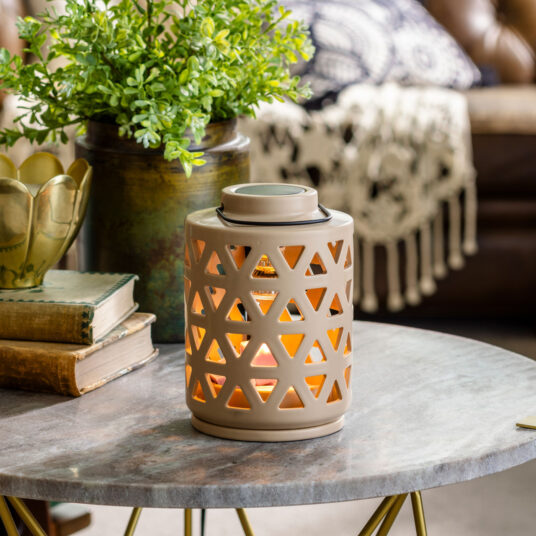 Geo Lantern Canopy Illumination Warmer - by Stevie Buoy