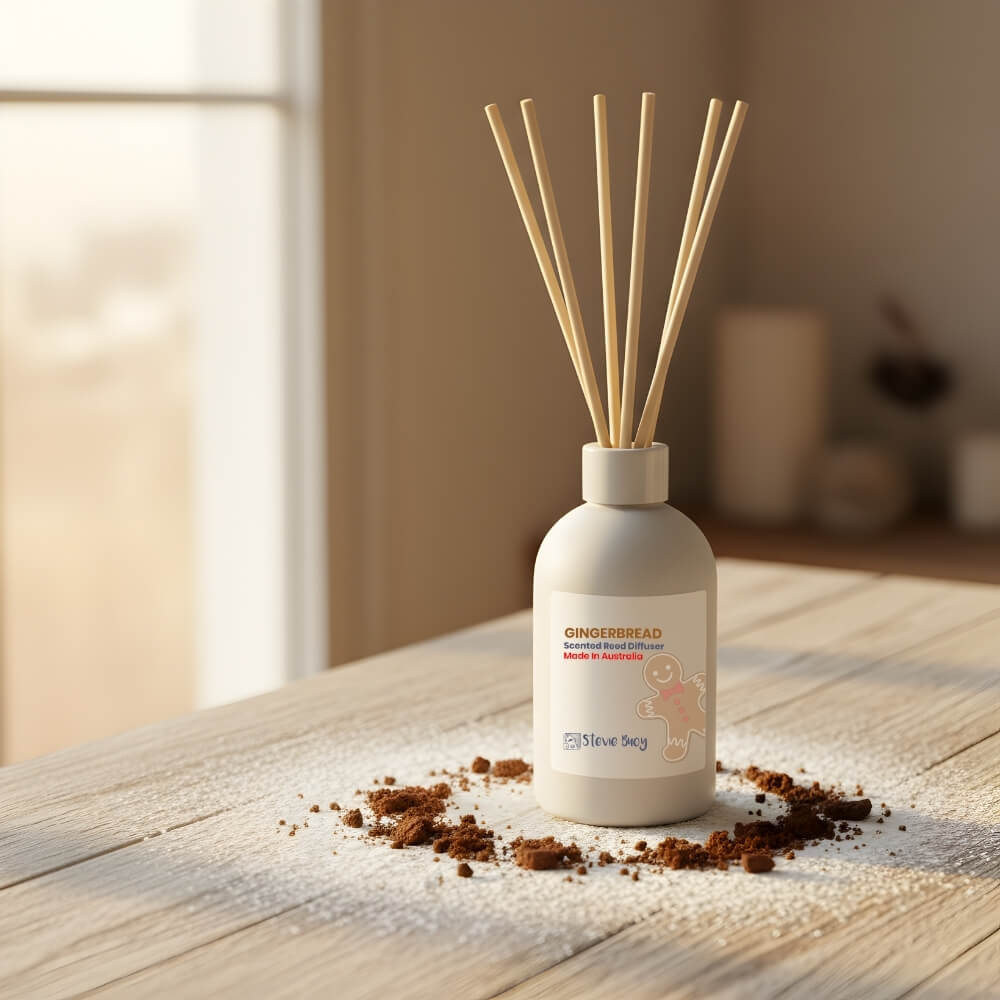 Gingerbread Reed Diffuser - 200ml by Stevie Buoy