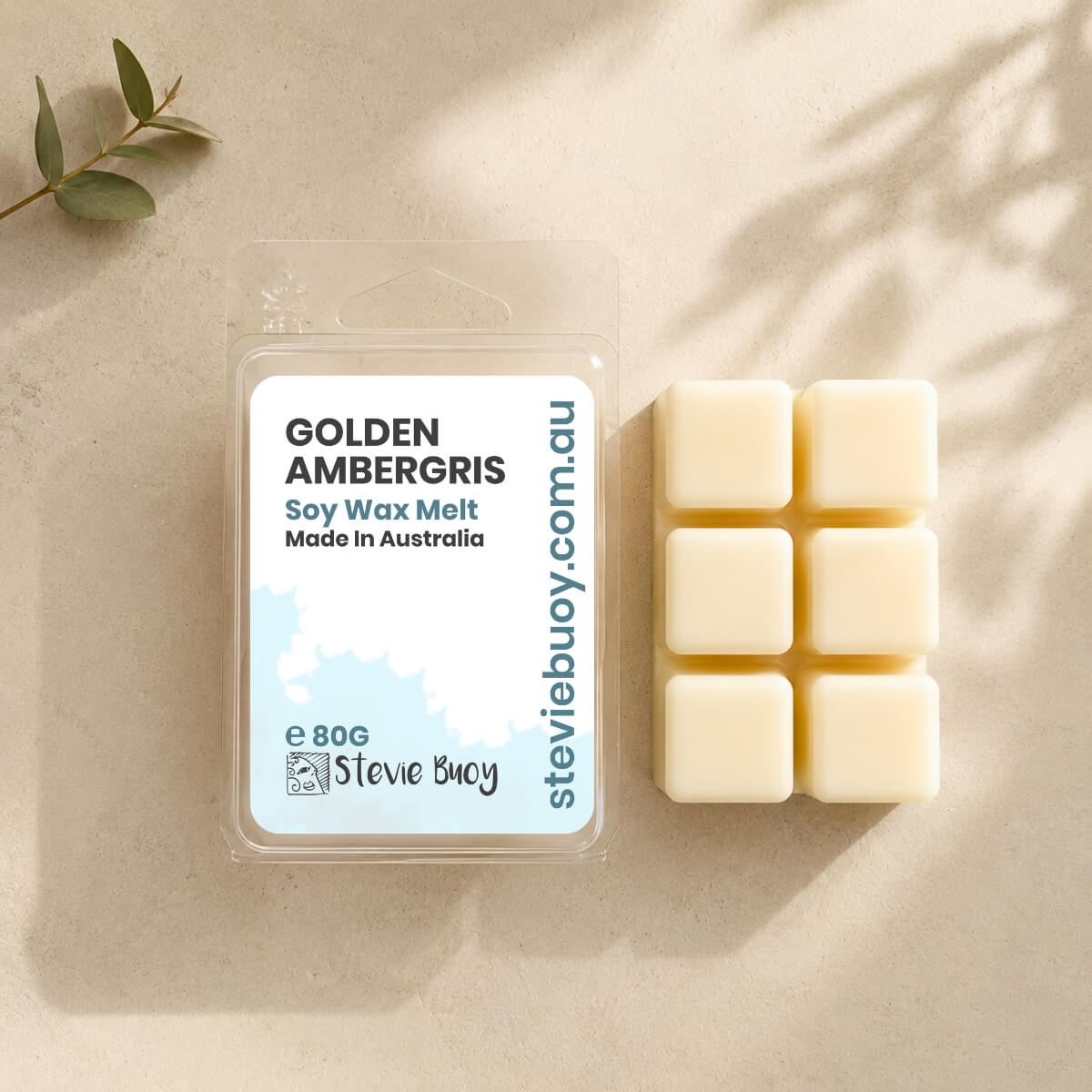 Golden Ambergris Perfume Wax Melts - by Stevie Buoy