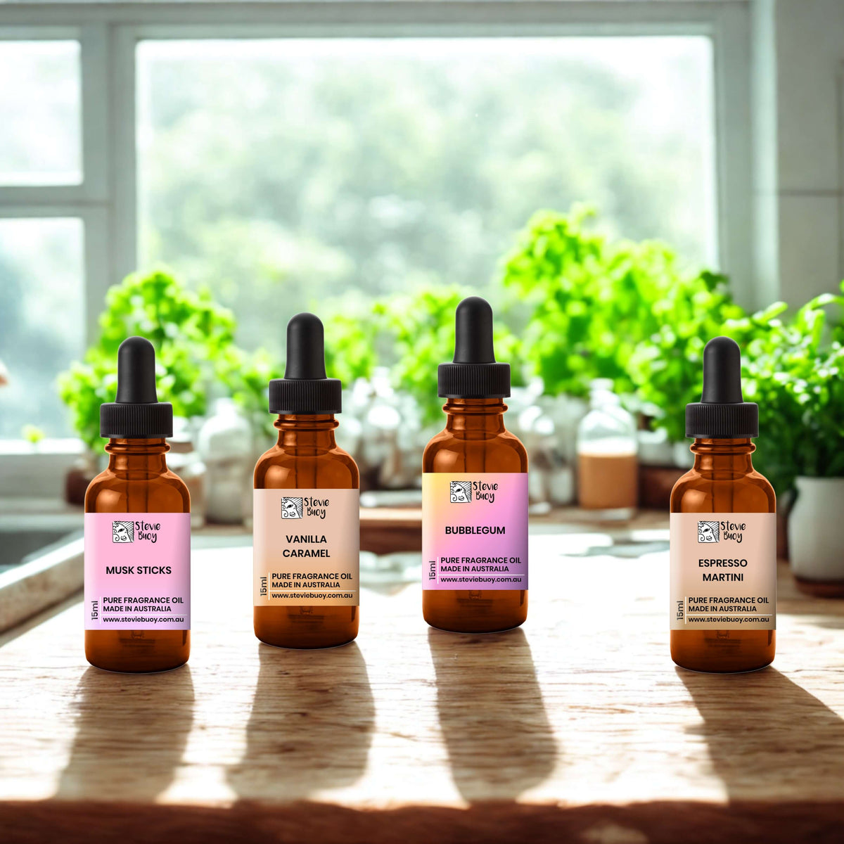 Gourmand Aroma Oil Set (4 × 15ml) - by Stevie Buoy