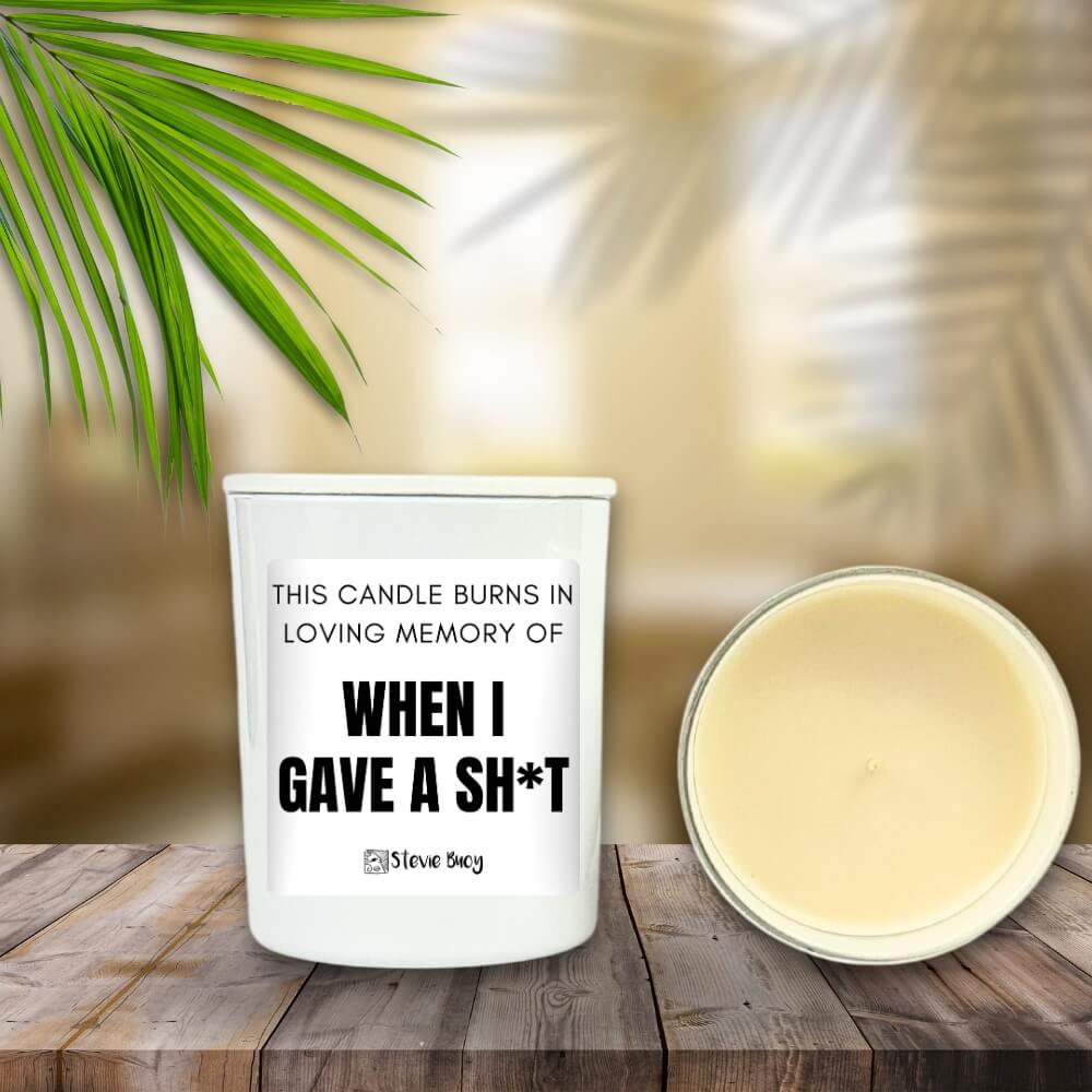 In Loving Memory Naughty Candle - by Stevie Buoy