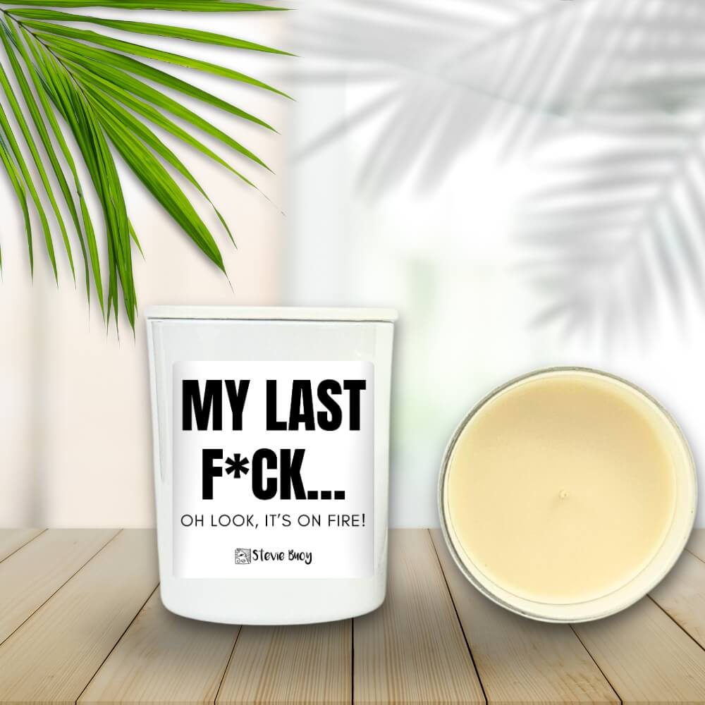 It’s on Fire Naughty Candle - Medium by Stevie Buoy