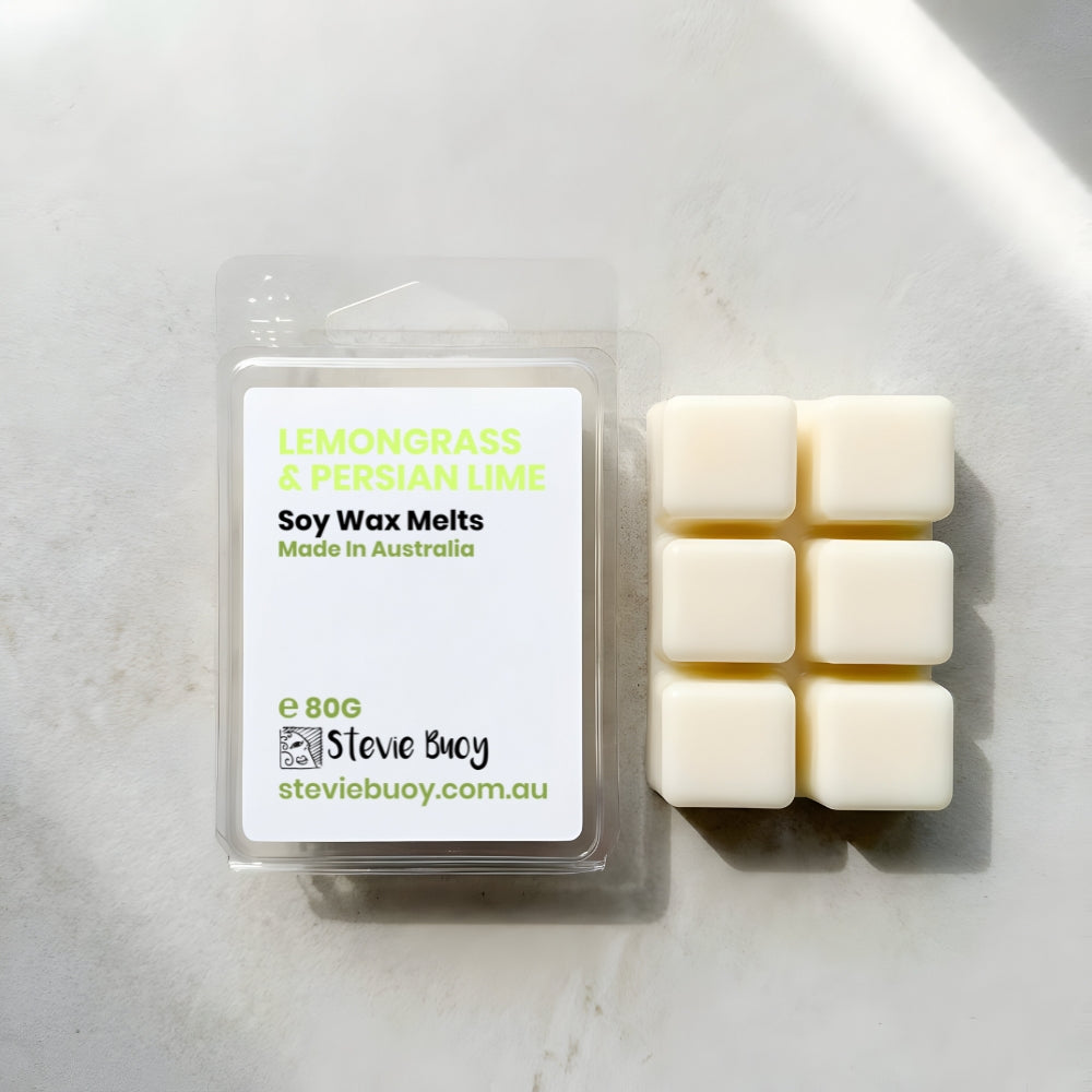 Lemongrass &amp; Persian Lime Clamshell Wax Melts - by Stevie Buoy