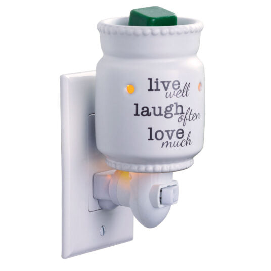 Live Laugh Love Pluggable Warmer - by Stevie Buoy