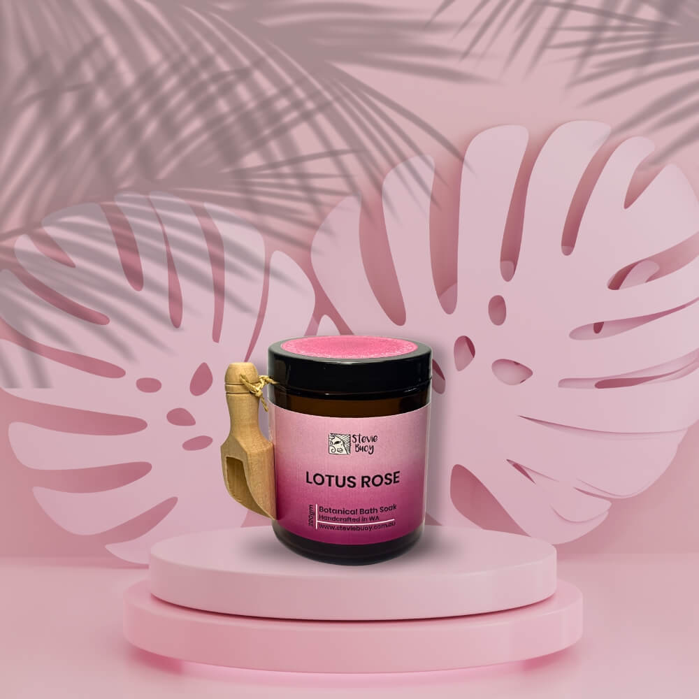 Lotus Rose Botanical Bath Soak - 200gm by Stevie Buoy