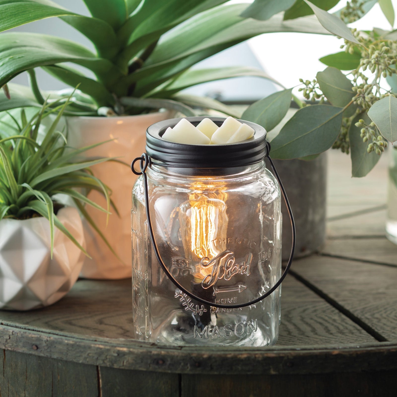 Mason Jar Edison Bulb Illumination Warmer - by Stevie Buoy