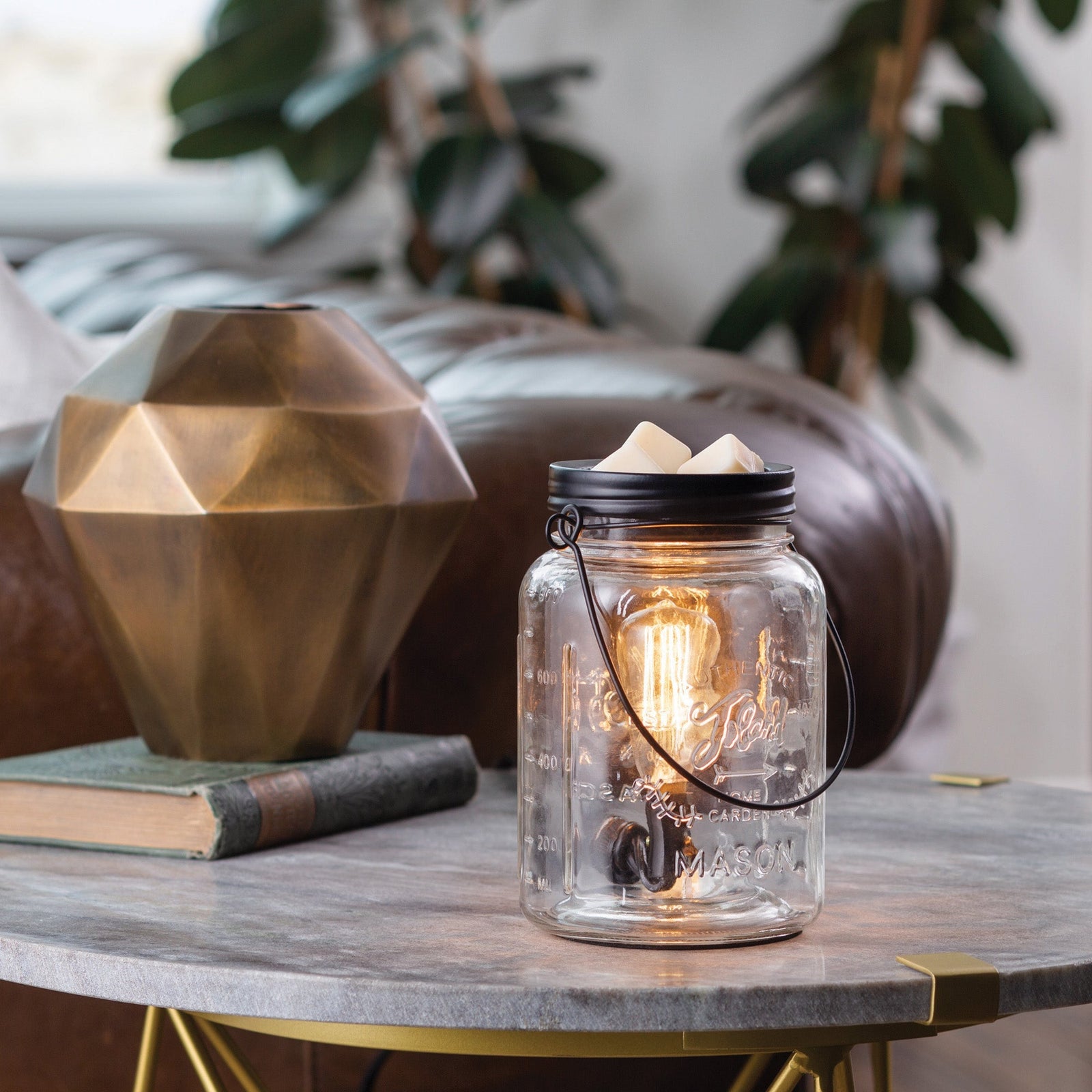 Mason Jar Edison Bulb Illumination Warmer - by Stevie Buoy