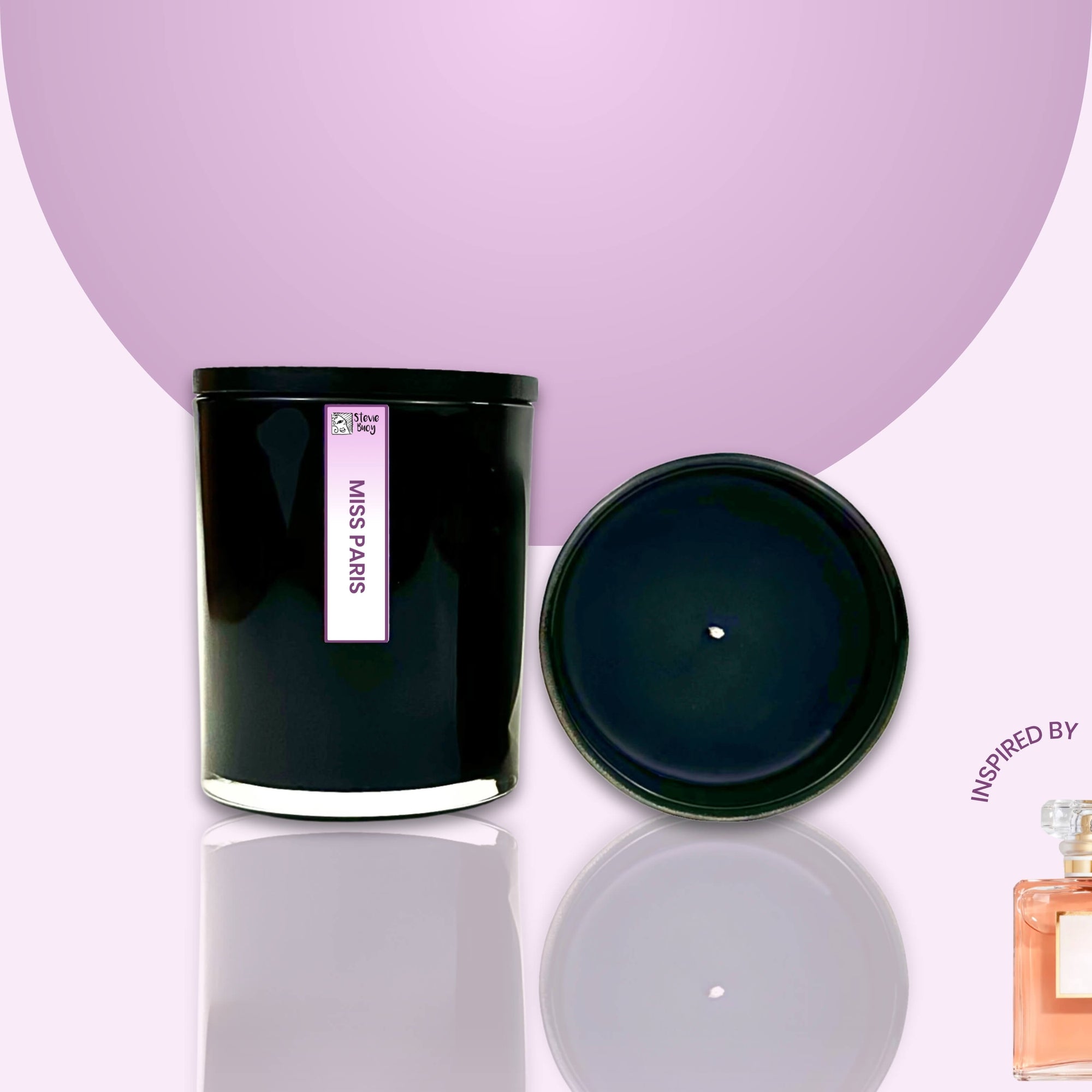 Miss Paris Scented Cocosoy Candles - Large by Stevie Buoy