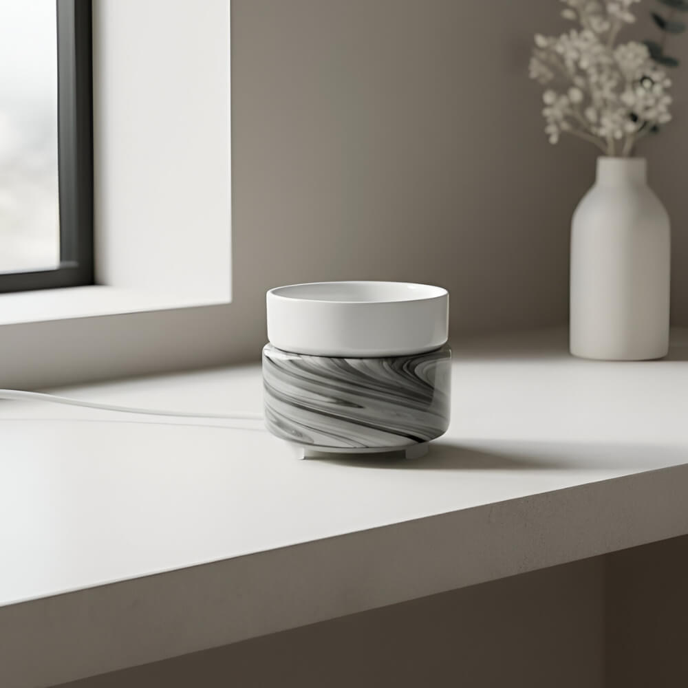 Monochrome Vogue Glass Heat Pad Wax Warmer - by Stevie Buoy