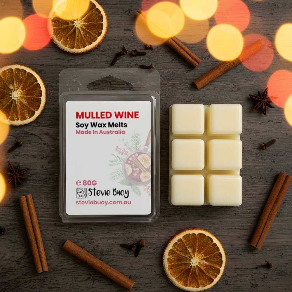 Mulled Wine Clamshell Wax Melts - by Stevie Buoy