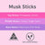 Musk Sticks Perfume - 50ml by Stevie Buoy